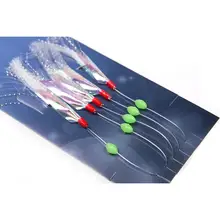 Морские рыболовные крючки, привязанные лески, Кристальные яркие ленты, колючие крючки, уличные рыболовные принадлежности, принимаются оптом