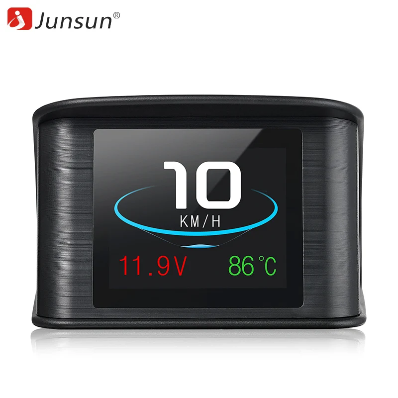 Junsun Универсальная автомобильная HUD OBD2 проектор Авто Head up цифровой спидометр