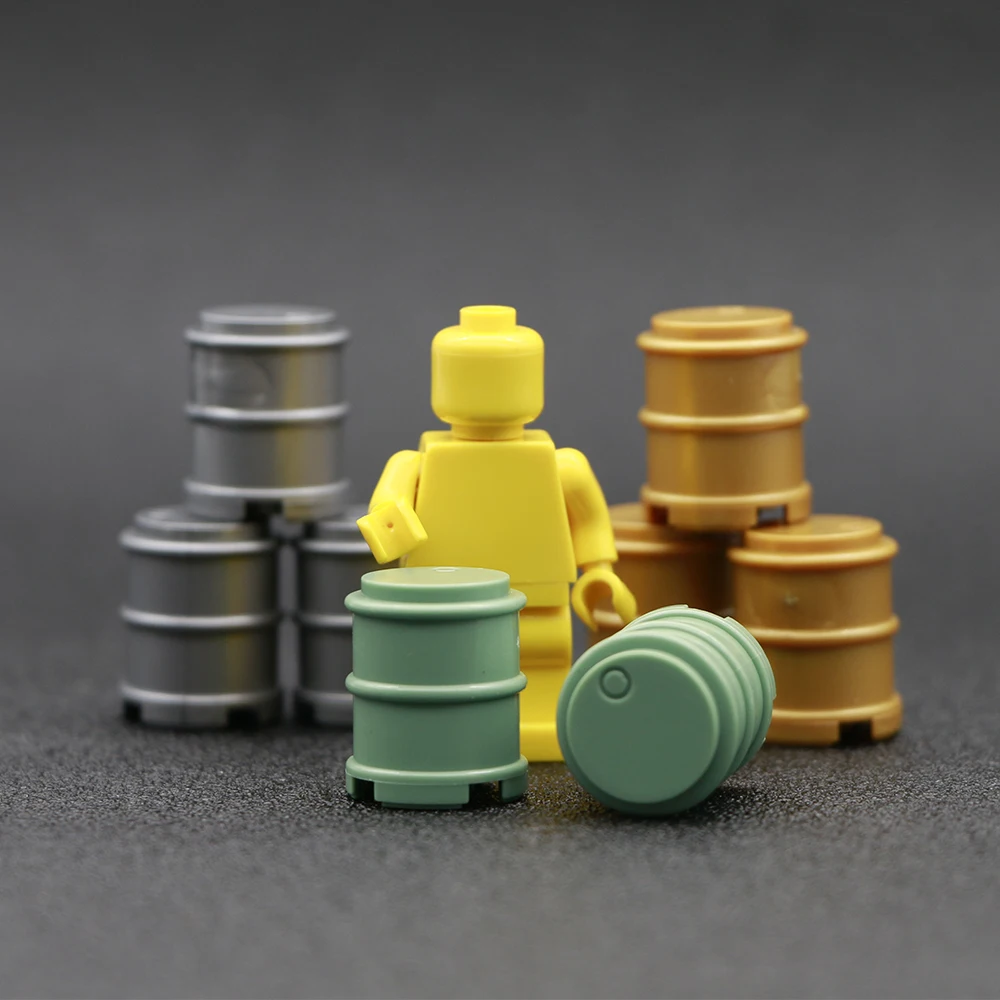 

Military Weapon Pack Building Blocks Oil Drum Can Gun SWAT Team Army Soldier Gun Accessories Brick Toy Compatible LegoINGlys WW2