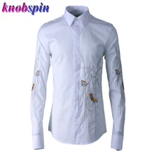 Темпераментная Мужская рубашка брендовая качественная деловая Мужская рубашка рубашки с отложным воротником с длинным рукавом тонкие футболки в повседневном стиле плюс размер