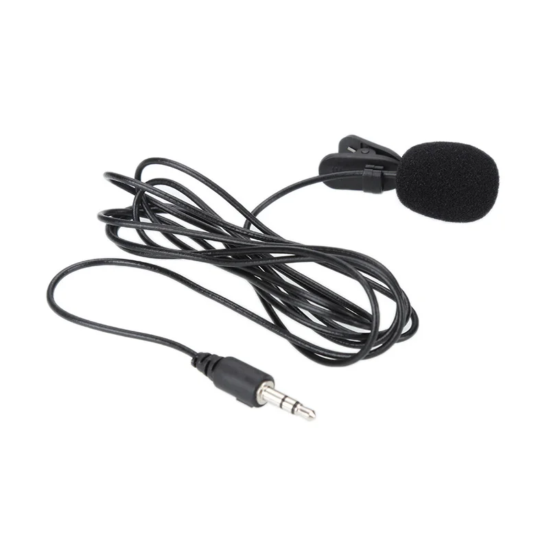 

Mini 3.5mm Active Clip Microphone Record Microphone with Mini USB External Mic Audio Adaptor Cable for Sports Camera PC Laptop