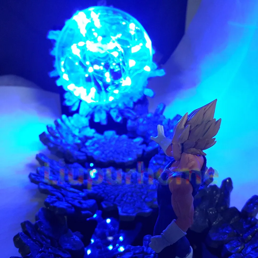  Dragon Ball Led Desk Lamp Vegeta Super Saiyan Power Up Led Lighting Anime Dragon Ball Super Evil Ve