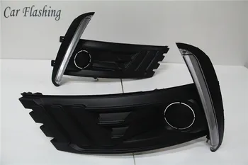 

Car Flashing For Toyota Corolla 2017 2018 LED DRL Daytime Running Light Daylight Waterproof yellow turn Signal lamp car-Styling