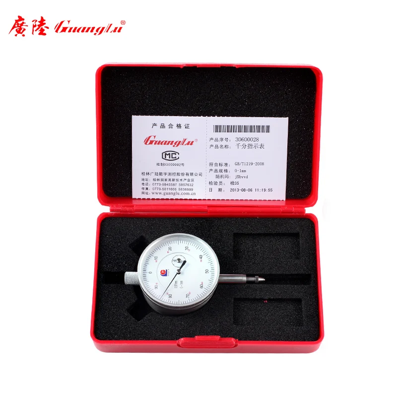Guanglu бренд 1 мм точный циферблат 0 001 Циферблат микрон индикатор|precision dial indicator|dial