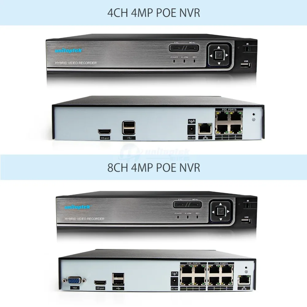  H.265 4MP CCTV Security Camera System 4CH 8CH POE NVR With IP Camera CCTV Kit Waterproof IP66 Video - 32848018610