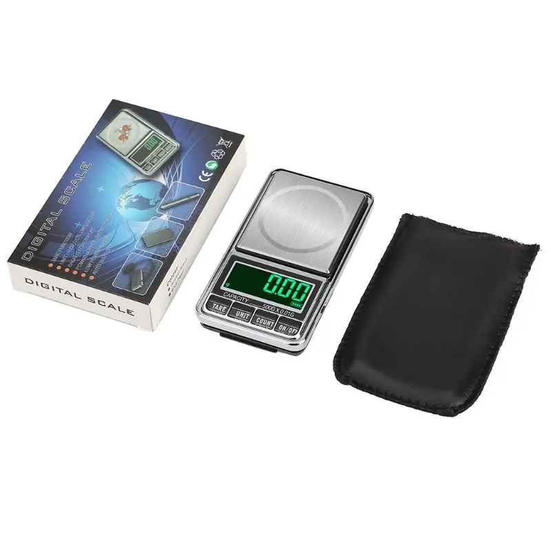 USB Charging Kitchen Scale 500g 0.01g/0.1g Electronic LCD Digital Scale High Precision Pocket Jewelry Weight Balance Scale