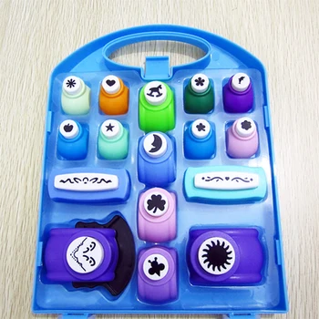 

Free shipping of craft punch set (16pcs/pp box)for scrapbook handmade paper punches for DIY arts work hole punches