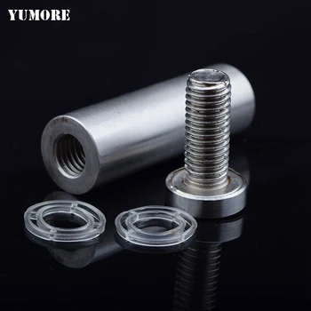 

DHL Free Shipping 25*60mm Stainless Steel Solid Glass Standoff Pin Sign Fastener 100pcs/lot