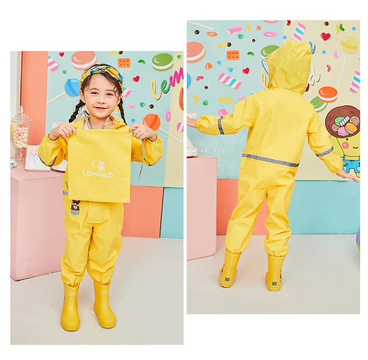 Детский дождевик на весну и лето для детей 2-7 лет, непромокаемый Детский костюм, дождевик, штаны для защиты от дождя, комплекты детской одежды