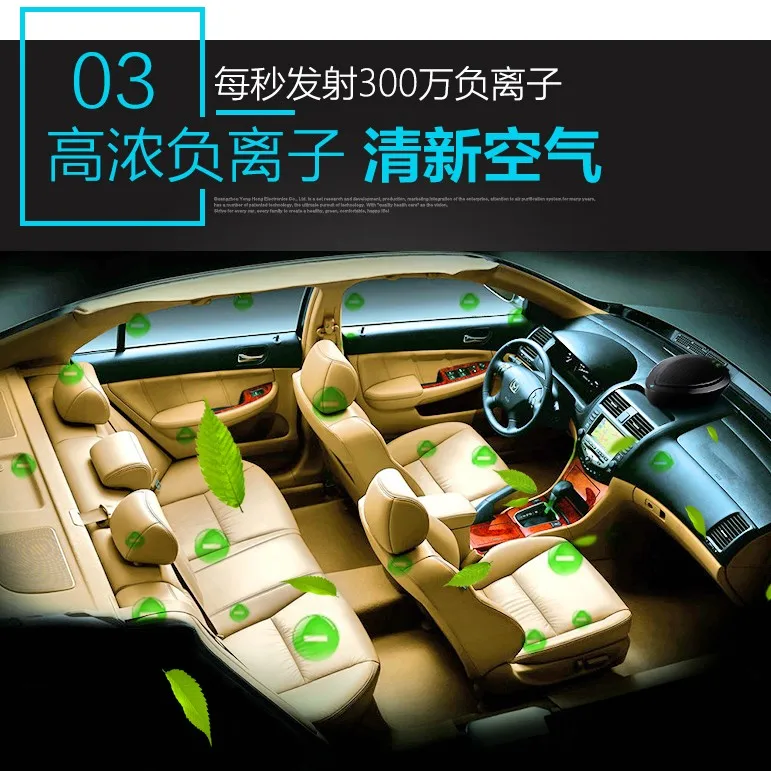 Kebidumei Авто Свежий воздух анион Ионный Очиститель умный увлажнитель озоновый ионизатор автомобильный освежитель воздуха Чистый
