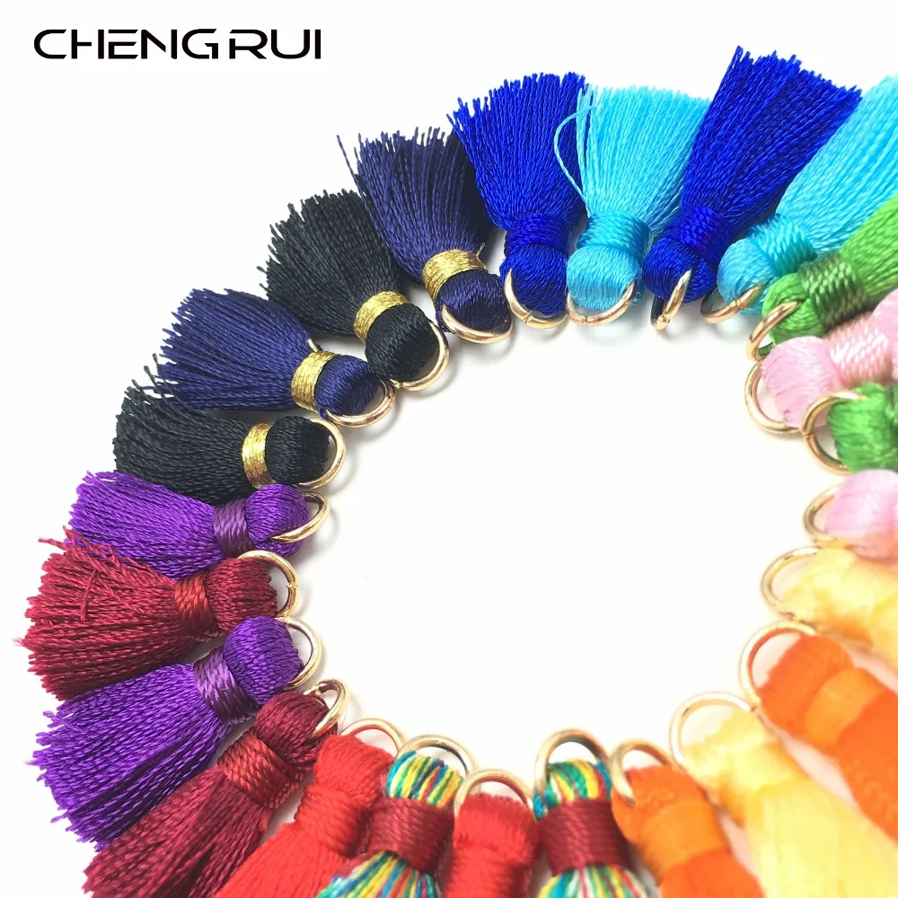 CHENGRUI L09,2cm,tassel,fringe,silk tassel,mini tassel,hand made,earring findings,fringe fabric,fringe silk,decorative,10pcs/bag