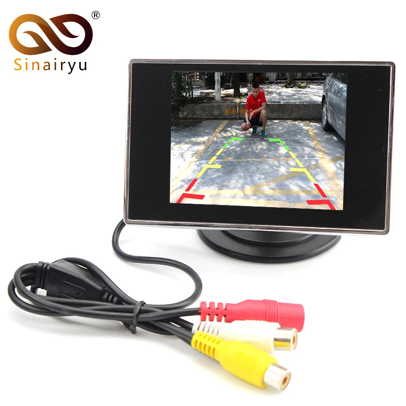 

Sinairyu Wholesale 8pcs 3.5 inch Small Rear View Car Monitor With 2 Video Input