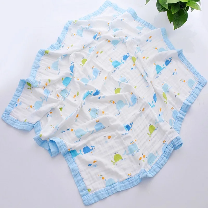 4 слоя 70% бамбуковое 30% хлопковое муслиновое детское одеяло Пеленальное Одеяло для новорожденных Пеленальное постельное белье банное полотенце - Цвет: Color 4