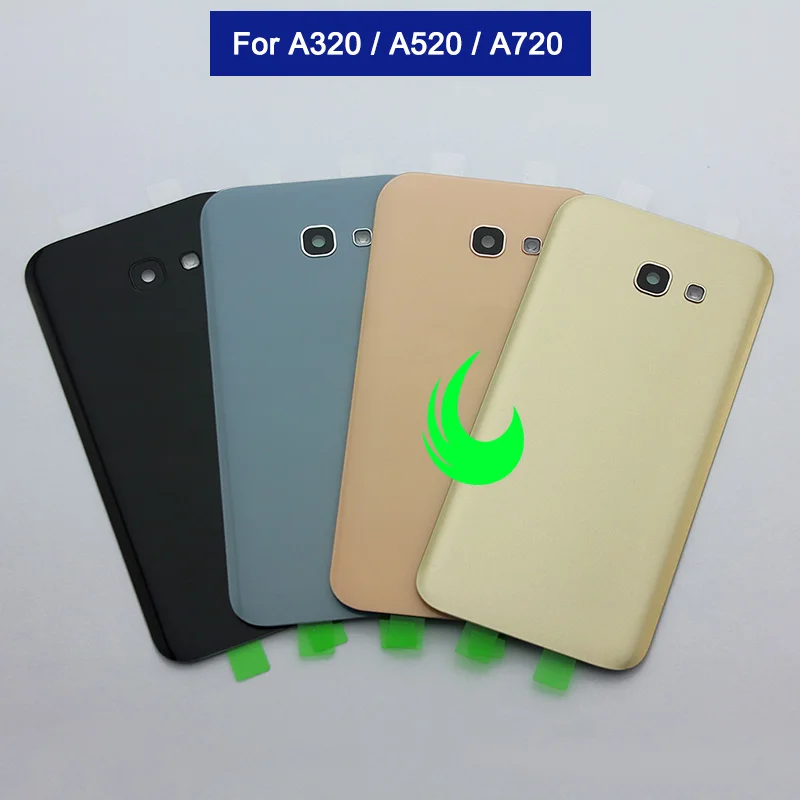 Оригинальный сзади Стекло для Samsung Galaxy A3/A5/A7 2017 назад Батарея крышка A320 A520 A720