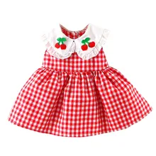 MUQGEW/платье для малышей; Летний набор одежды для новорожденных девочек; костюм; плед для маленьких девочек; плиссированное платье принцессы с фруктами; сарафан; vestido bebe