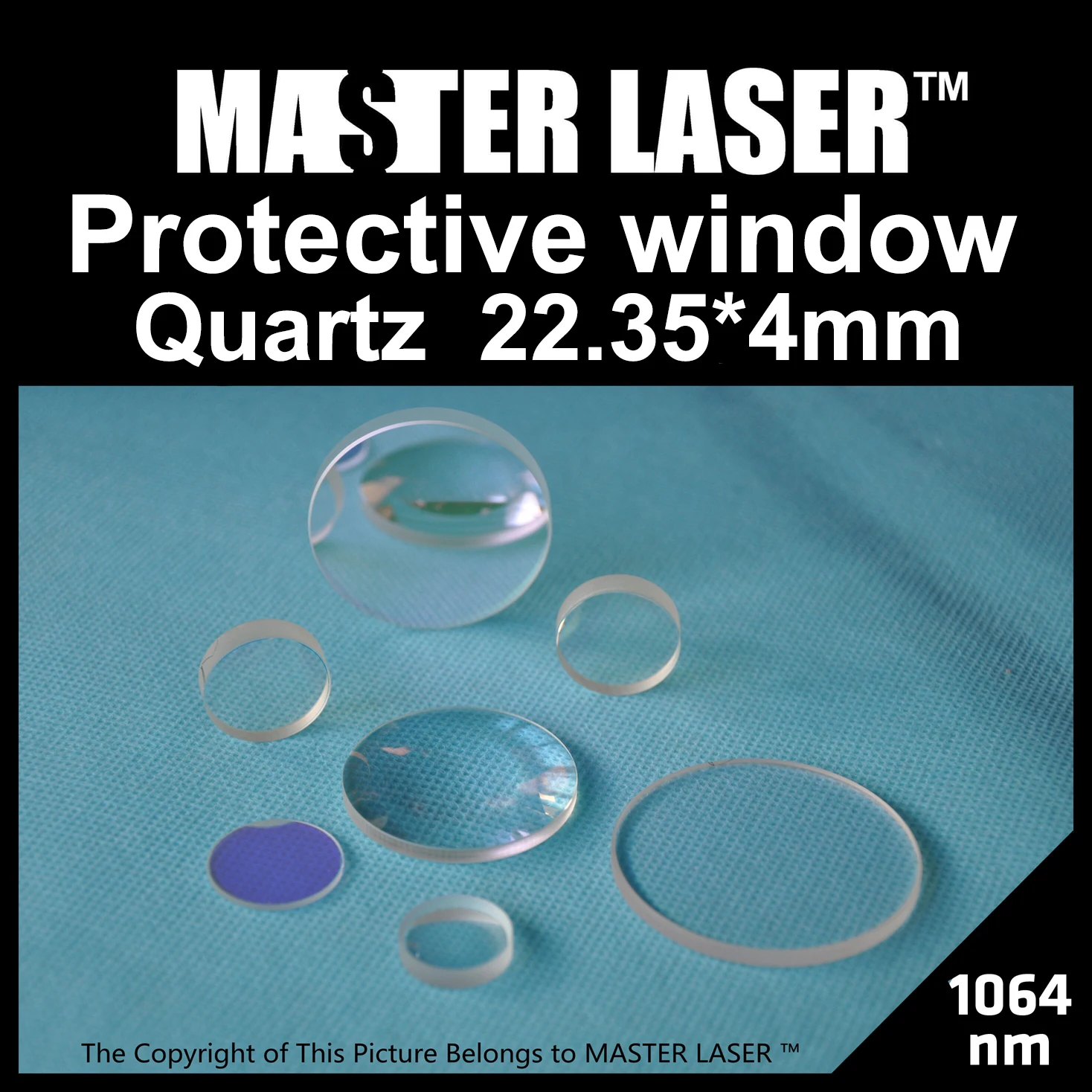 Защитное окно кварца 1064nm для лазерной гравировки|window machine|window protection |