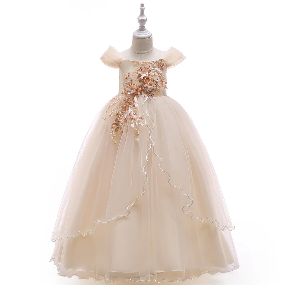 

Kids Party Dresses For Girls Princess Dress Flower Girls Wedding Dress Girls Ball Gown Children Clothing 5 6 7 8 9 10 12 14 Year