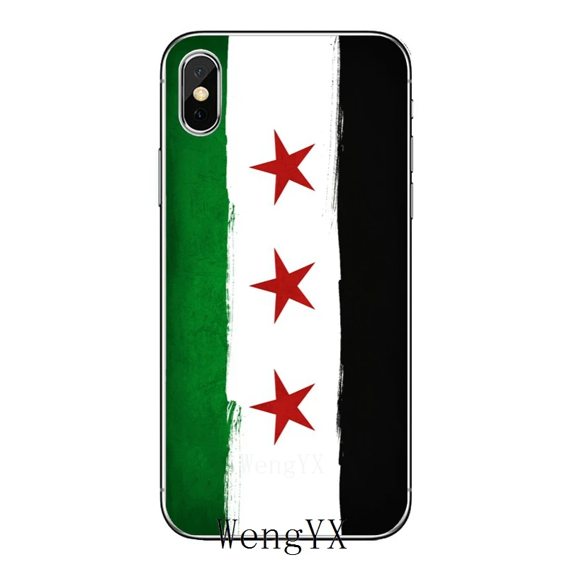 Сирии сирийского Национальный флаг мягкие Аксессуары телефона чехол для Samsung Galaxy S3 S4 S5 S6 S7 Edge S8 S9 плюс мини Примечание 3 4 5 8