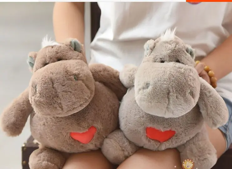 

small cute heart hippo toy plush cartoon hippo doll gift about 30cm