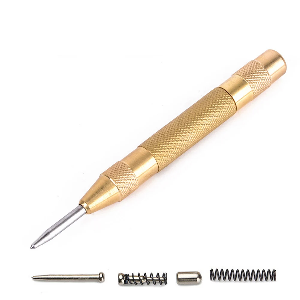 

1 PCS 5 Inch High Speed Steel Automatic Center Punch HSS Spring Loaded Marking Starting Holes Tool