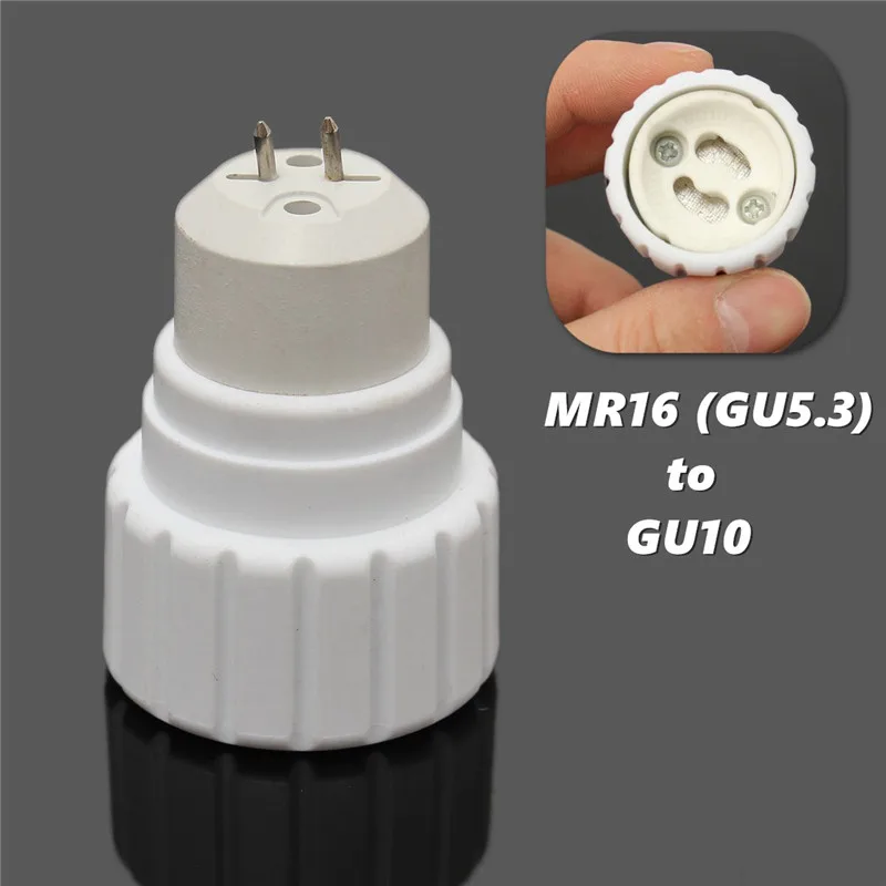 Переходник для держателя лампы Φ MR16 GU5.3 к GU10 держатель конвертер гнездо
