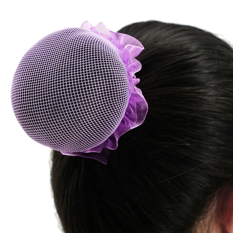 Головной убор для девочек балет танцы Фигурное катание Снуды Hairnet Bun Cover Crotchet Hair Net Ballerina головные уборы аксессуары