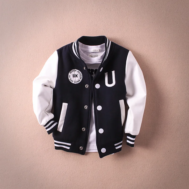 

2019 New Mother And Daughter Clothes Fashion PU Family Matching Clothes Cotton Kids Boys Girls Baseball Clothes Boy Jacket