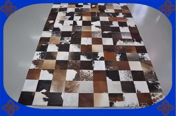 

2018 free shipping via DHL 100% natural genuine cow leather carpet factory