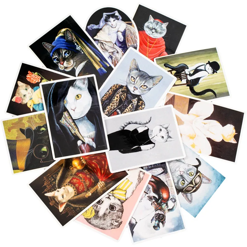 2018 New Orcs Stickers Cute Anime Cat Sticker For DIY Guitar Laptop Luggage Phone Skateboard Fridge Sticker (4)