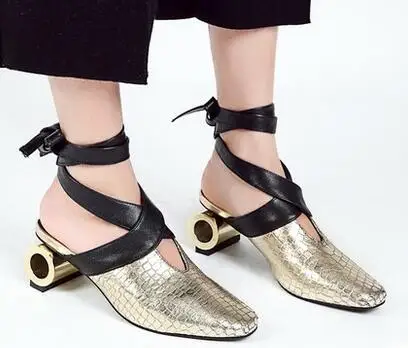 Carpaton Fashion font b Women b font High Heel Sandals Square Toe Ankle Strap Flip Flop