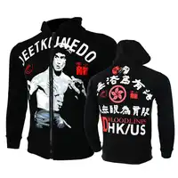 2018 New Jacket Wrestling Sweatshirts BruceLee Jeet Kune Do Hoodie UFC Mens Hoodie Zipper Coat MMA Fight Plus Fleece Jacket