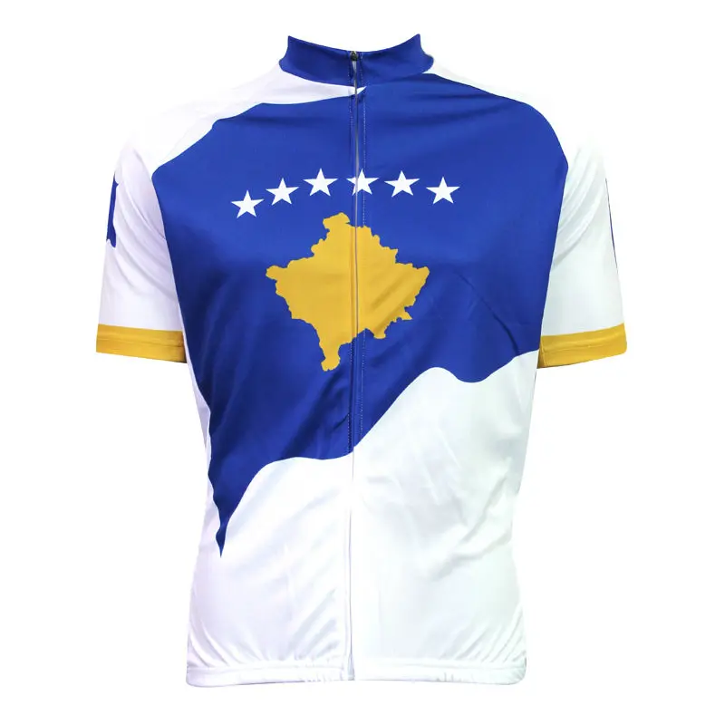 

Cycling jerseys Cycling jerseys New Mens Cycling Jersey Comfortable Bike/Bicycle shirt Kosovo flag Alien motoWear White cycling