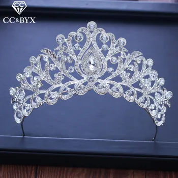 

CC tiaras and crowns hairbands vinatge water drop engagement wedding hair accessories for bridal fine jewelry high quality XY216