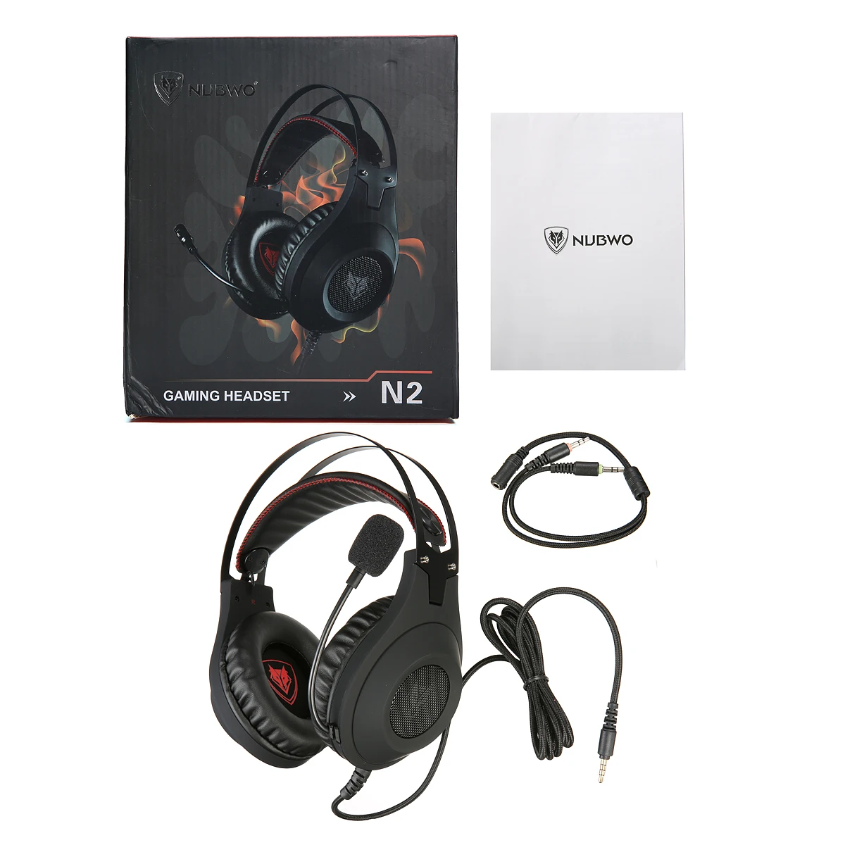 Оригинальный NUBWO N2 игровой headsphones гарнитура PC Gamer бас компьютера шлем игровая с