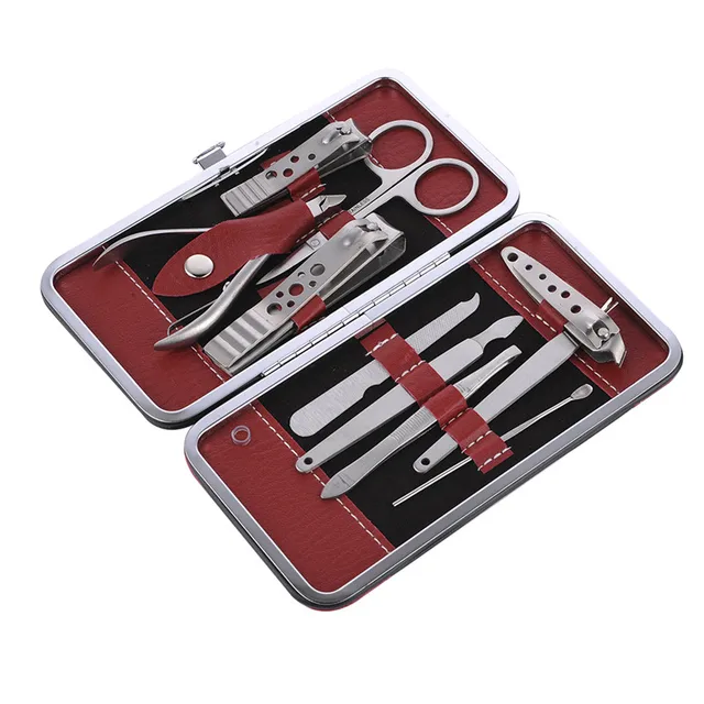 10pcs Set Nail Art Manicure Tools Nails Clipper Scissors Tweezer 10pcs Set Nail Art Manicure Tools Nails Clipper Scissors Tweezer Knife Sets Stone