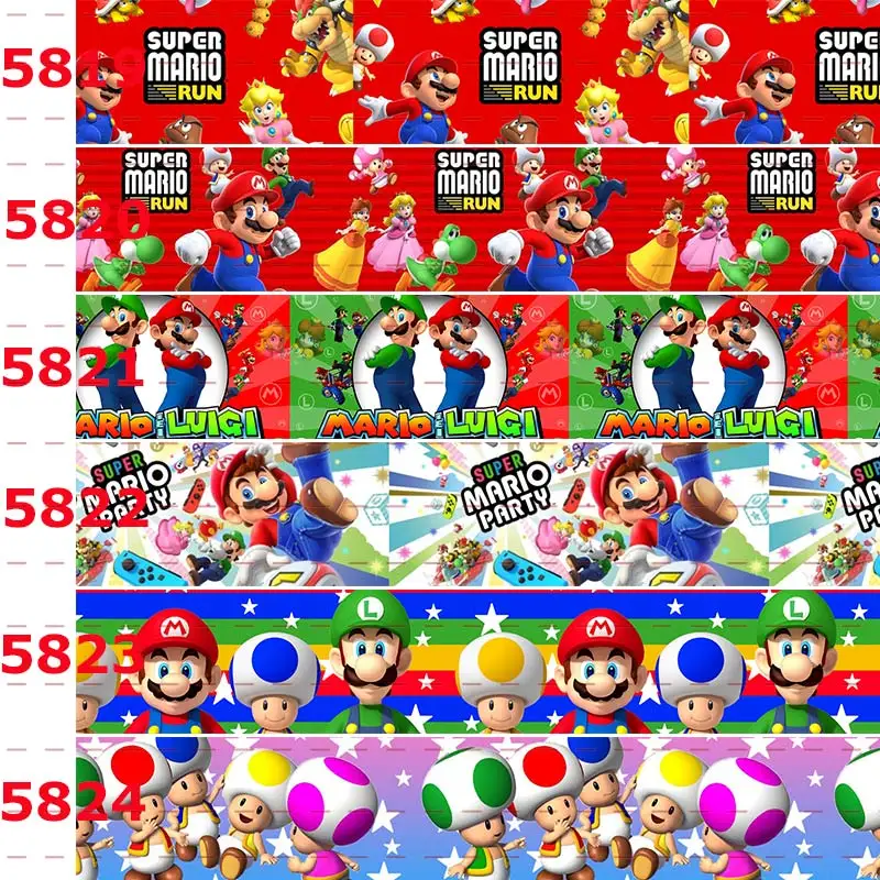 

10yards -different sizes -cartoon ribbon play games printed Grosgrain ribbon