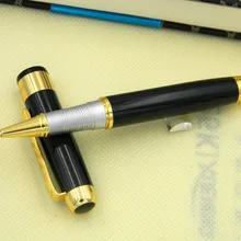 Лучший дизайн 250 черная и серебряная металлическая шариковая ручка с зажимом Горячая