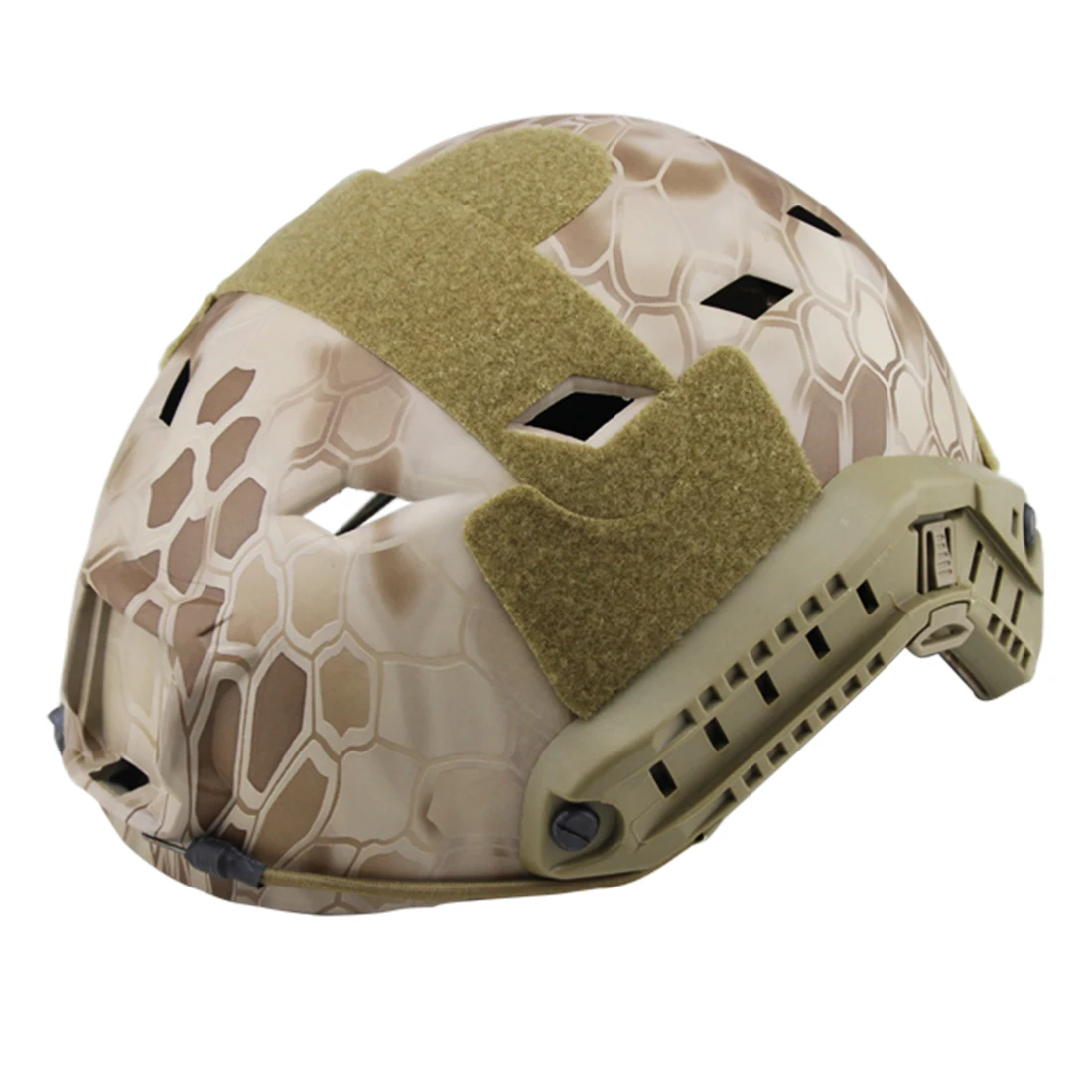 

Surwish Camouflage Tactics Protective Helmet for FAST Pore-rhomb Helmet for Nerf/for Airsoft Outdoor Activity - CP