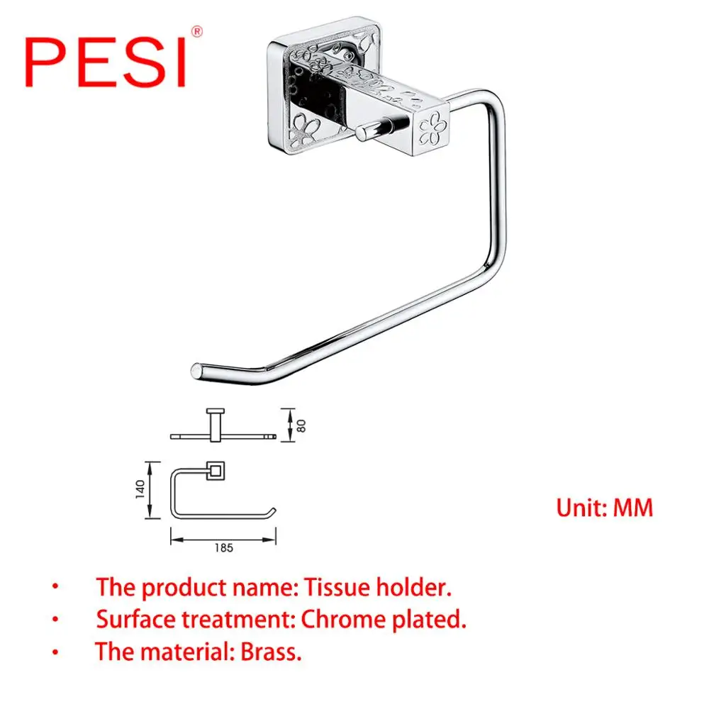 Solid Brass Bathroom Accessories Hardware Set Robe Hook Towel Rail Rack Bar Shelf Toilet Paper Tissue Toothbrush Holder,Chrome.
