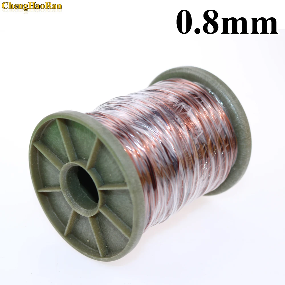 

ChengHaoRan 0.8mm,1m 1 meter Polyester enameled Copper wire,Round copper wire,QZ-2-130 QA-1-155