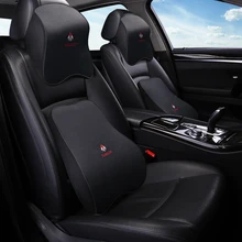 

KKYSYELVA Memory Foam Lumbar Support Cushion For Car And Headrest Neck Pillow Kit Interior Accessories