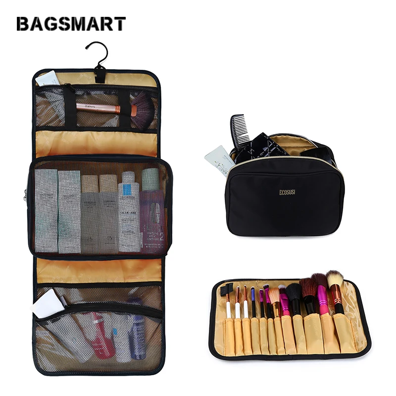 BAGSMART косметичка для путешествий Водонепроницаемый Макияж сумка Для женщин