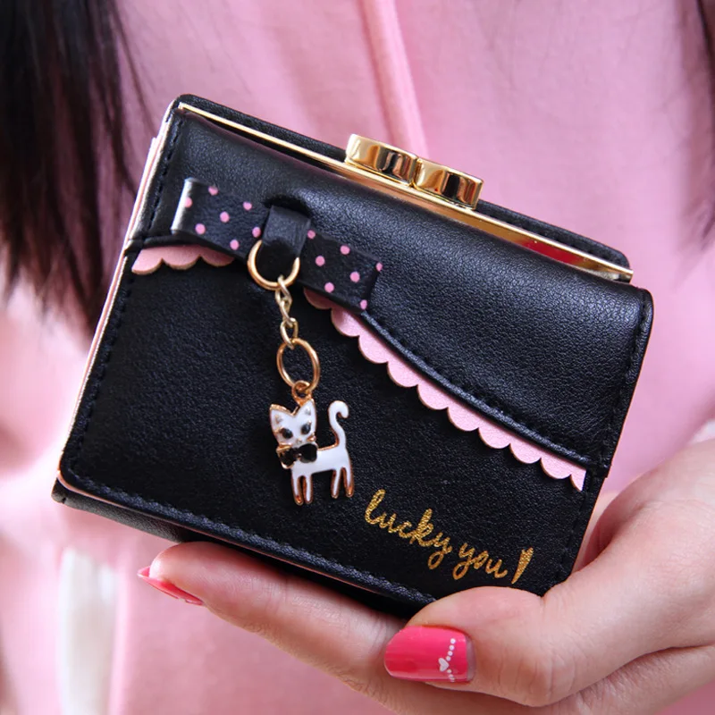 Women Leather Wallet Fashion Luxury Cash Purse Girl Small Black Clutch coin purses holders Card Holder Coin Purses For Girls Women Leather Wallet Fashion Luxury Cash Purse Girl Small Black Clutch coin purses holders Card Holder Coin Purses For Girls