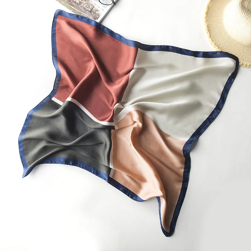 

Free Shipping Women Handkerchief Ladies Headscarf Girl Neckerchief Headband Floral Pattern Pocket Square Handkerchief MGG007