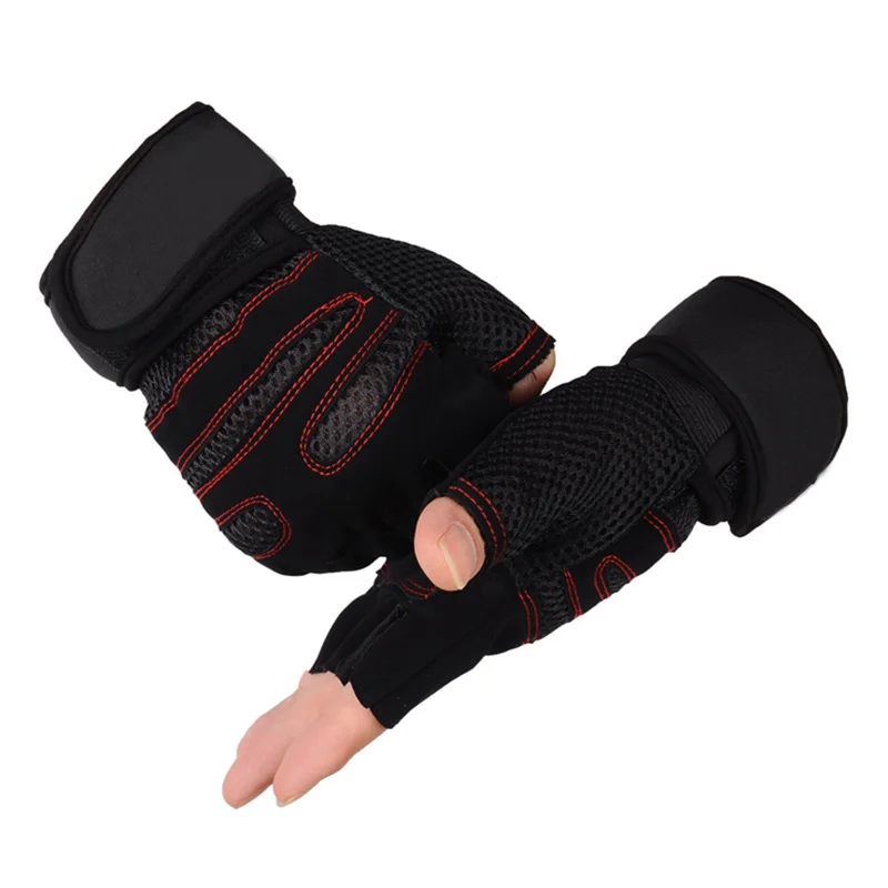 Elastic Gym Gloves Heavyweight Sports Exercise Weight Lifting Gloves Body Building Training Sport Fitness Gloves