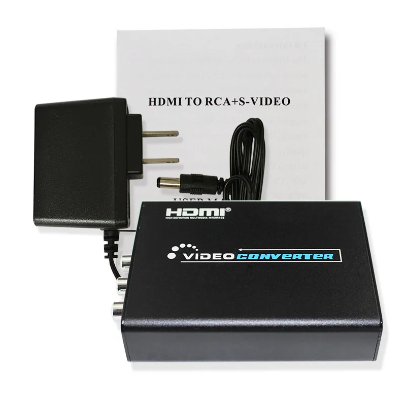 Mini HDMI Для AV RCA Composite и S-video Видео R/L Audio Converter HDMI2AV Поддержка 720 P/1080 P для DVD PS2 PS3 Xbox HDTV