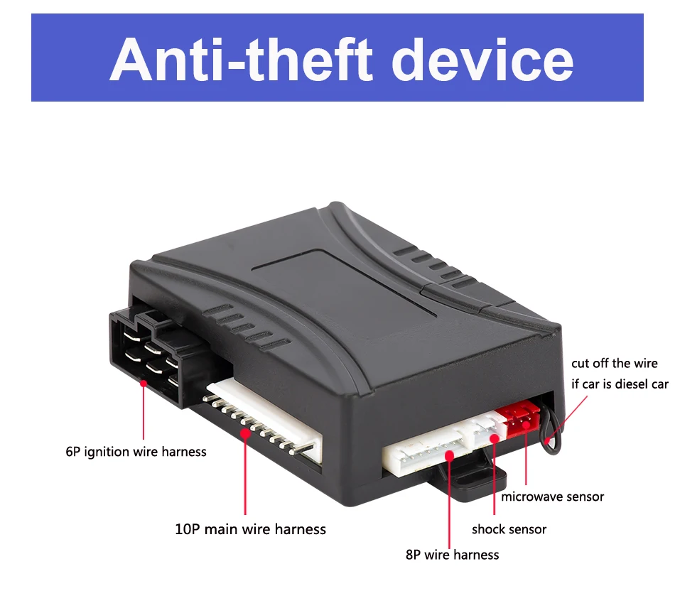 Противоугонная противоугонная система дистанционного запуска двигателя, Автомобильная сигнализация, система центрального замка двери, автоматизация acc/дверной триггер, сигнализация