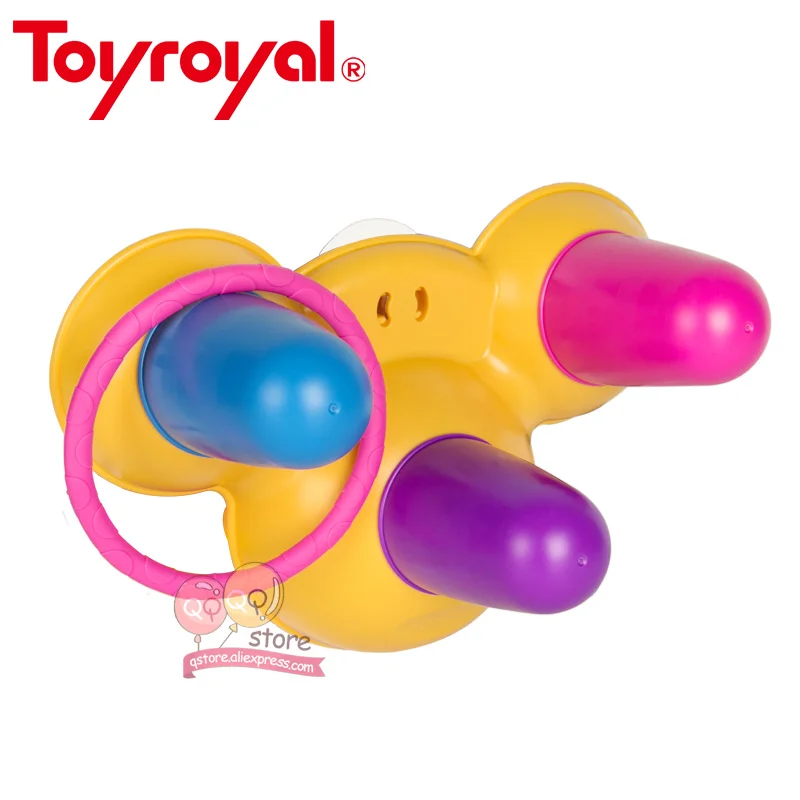 Toyroyal мягкие красочные пластиковые детские погремушки круг метания игра, одевание колец набор классические развивающий, образовательный игрушки для малышей