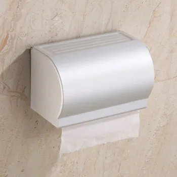 

New Arrival Aluminum Bathroom Tissue Boxes Mobile Phones Roll Towel Rack Waterproof Dustproof Toilet Paper Holder Case