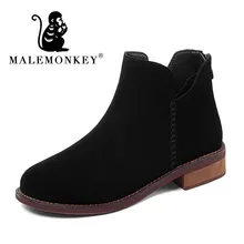 2019 Ankle Boots Suede Top Quality Zipper Autumn Winter Fashion Lady Cow Suede Shoes Handmade 2019 Ankle Boots Suede Top Quality Zipper Autumn Winter Fashion Lady Cow Suede Shoes Handmade